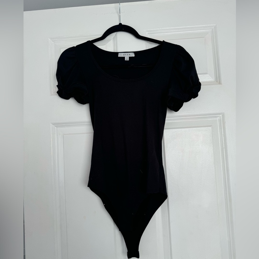 Black body suit dainty sleeves